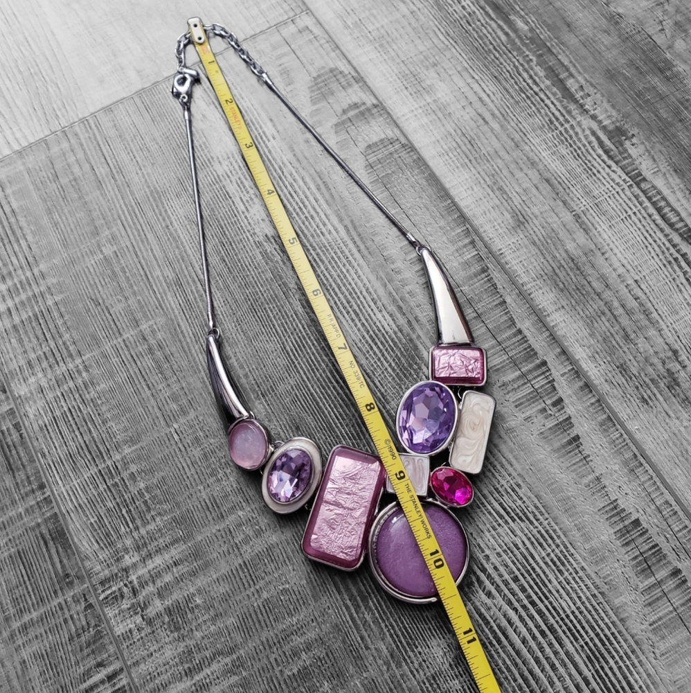 Multi-Stone Statement Necklace - image 6